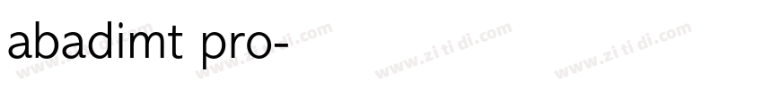 abadimt pro字体转换